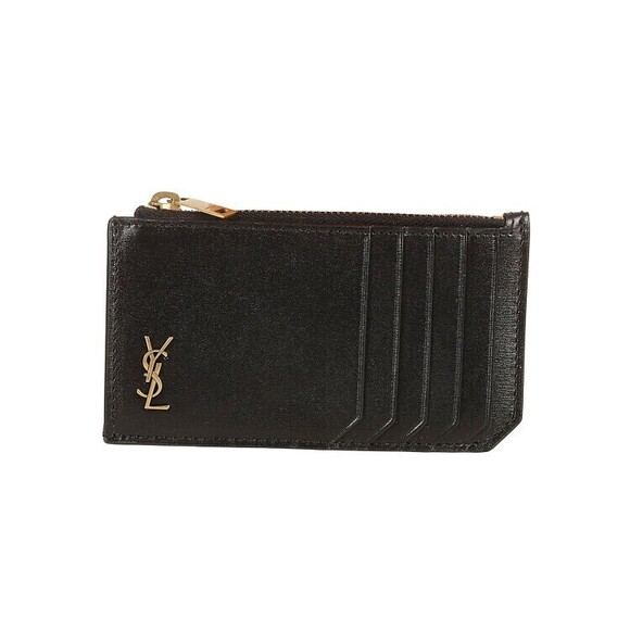 Saint Laurent Calfskin Wallet With Zip Closure - NWT